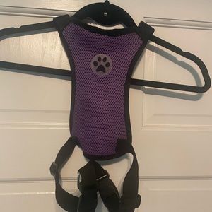 Purple L dog harness
